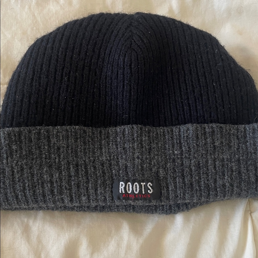Roots Wool Blend Two-Tone Cuffed Beanie